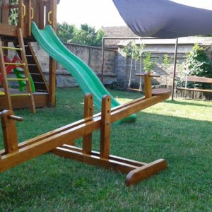 wood seesaw