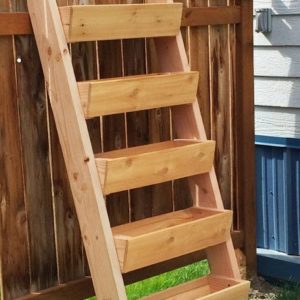 ladder planter vertical diy007